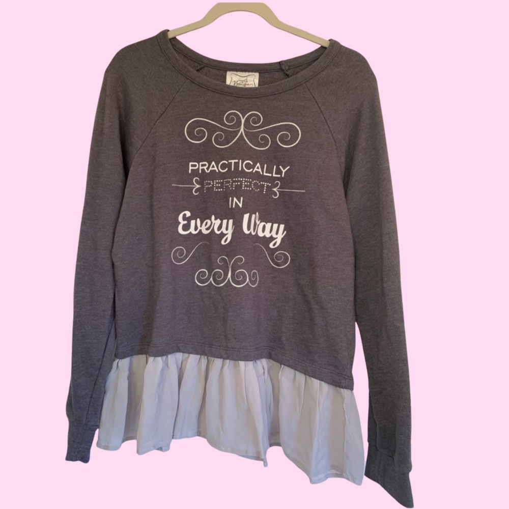 Mary Poppins - Disney Parks casual shirt with ruffles - size L - smoke free home